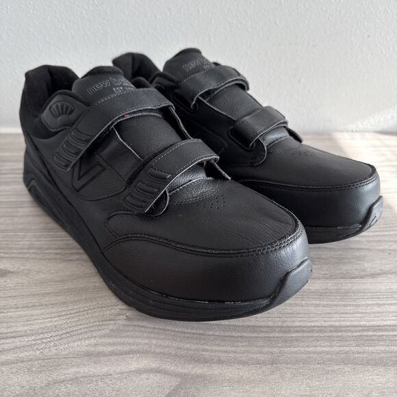 New Balance 928v3 Sneakers Men\'s Size 14 EE Black Leather Hook and Loop MW928HB3 main image 8